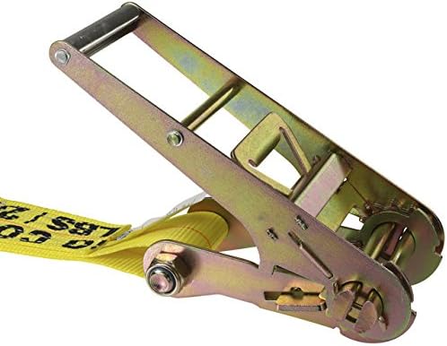 2'' x 30' Ratchet Tie-Down with Chain Extension & 5/16" Eye Grab Hook – Heavy-Duty Cargo Securement