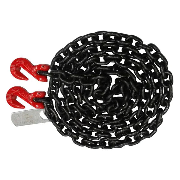 Grade 100 3/8'' Binder Chain Transport Chain w/ Hooks - Manufacturer Express