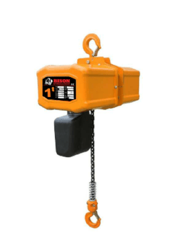 Bison Single Phase Electric Chain Hoist, 20 ft, 115/230v (1/4 - 5 Ton) - Manufacturer Express