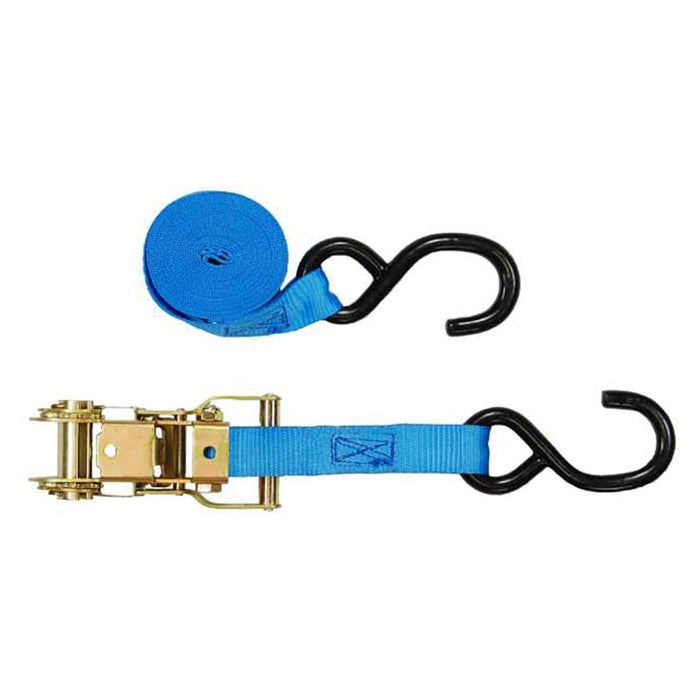 1" Heavy Duty Ratchet Strap Tie Down S Hooks - Manufacturer Express