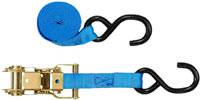 1" Heavy Duty Ratchet Strap Tie Down S Hooks - Manufacturer Express