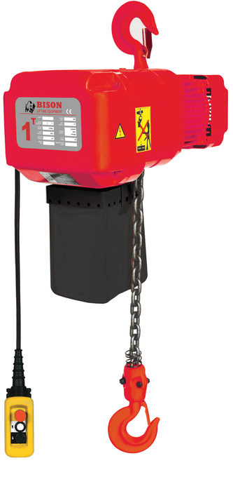 Bison 3 Phase, Electric Chain Hoist, 20 Ft. 230v/460v  (1 - 5 Ton) - Manufacturer Express