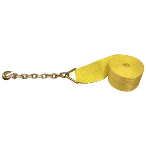 2" Winch Strap w/ Chain End Chain Anchor - Manufacturer Express