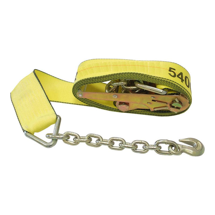 3" Ratchet Strap Chain End Truck Tie Down Strap - Manufacturer Express