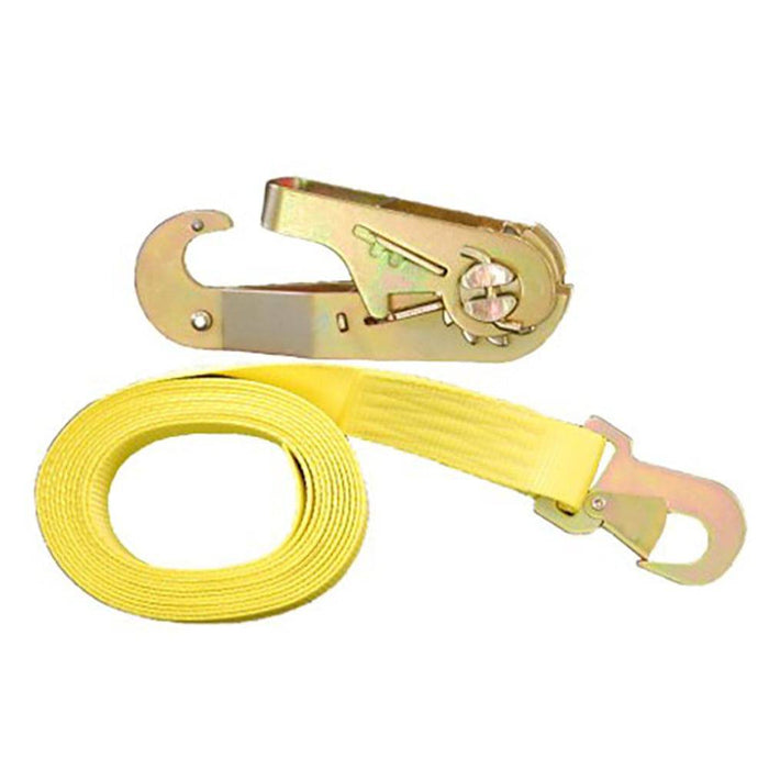 1-3/4"x15' Tie Down Straps w/ Flat Snap Hook 13089 - Manufacturer Express