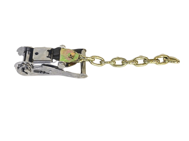 2'' Stainless Ratchet Buckle with 13'' Chain End - Manufacturer Express