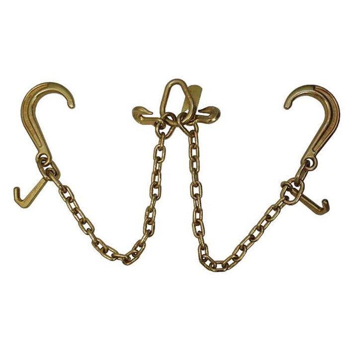 8'' J Hook Tow Chain Mini J Hooks V Bridle 5/16'' Grade 70 - Manufacturer Express