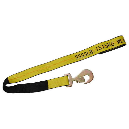 2''x 8' Flat Snap Hook Strap Wheel Lift with Sleeve - Manufacturer Express