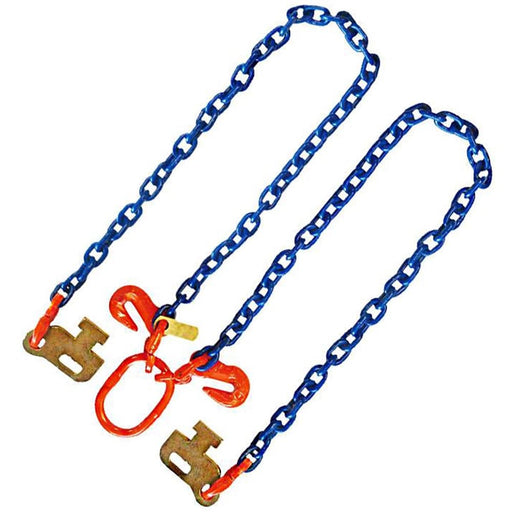 3/8"x6' Grade 100 Sea Container Loading Chain V Bridle - Manufacturer Express