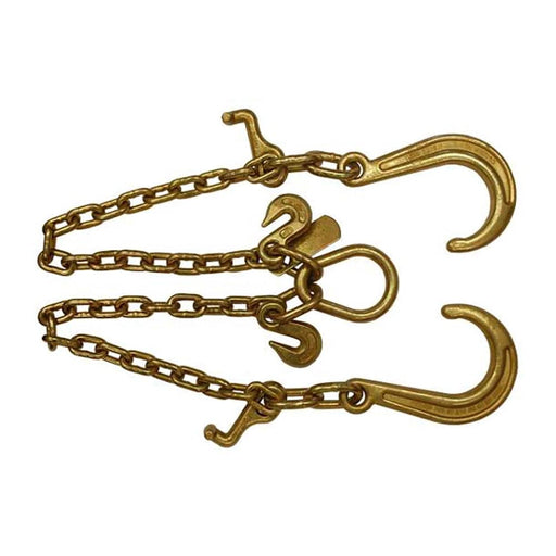 5/16''x2' J Hook Tow Chain V Bridle T Hooks Pear Link Grab Hooks - Manufacturer Express