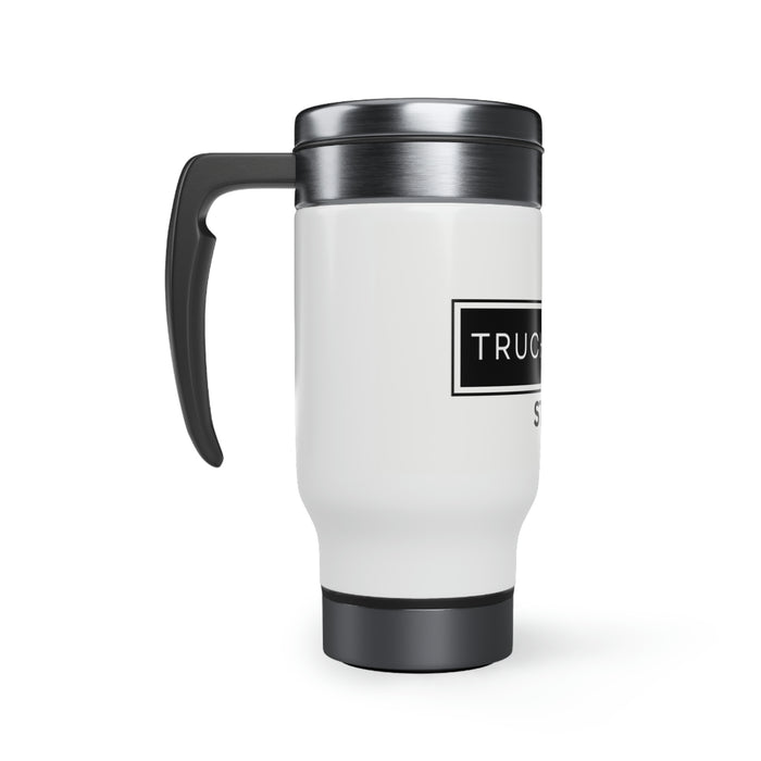 Stainless Steel Travel Mug with Handle, 14oz